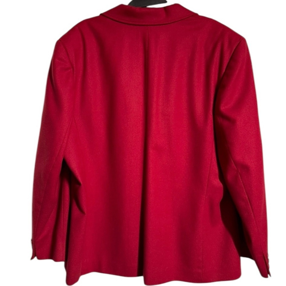 Vintage Pendleton Women’s 100% Wool Red Blazer Jacket ~ Size XL ~ New - Picture 5 of 10